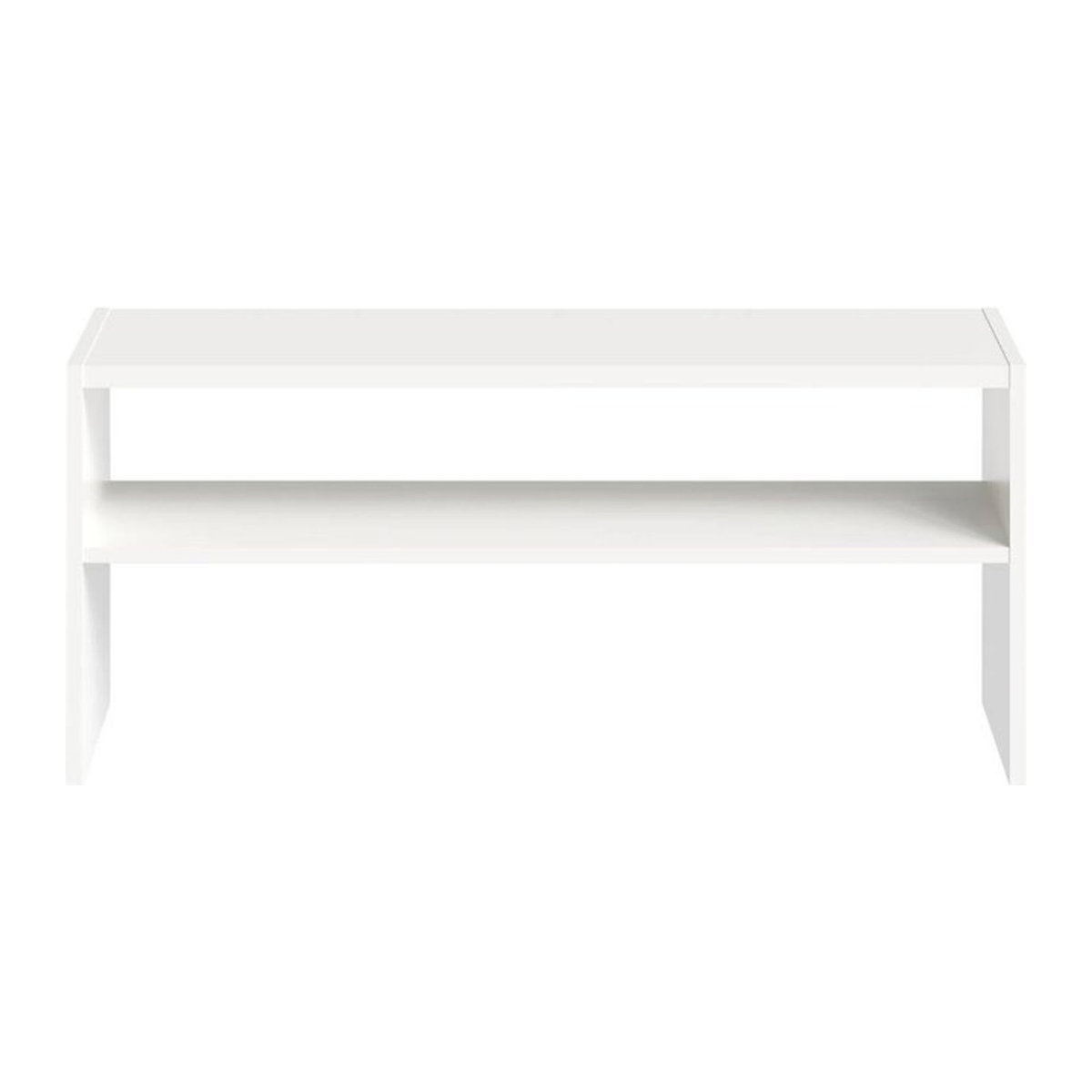 Minimalistisches TV-Lowboard Aach in Weiß B/H/T: 94 x 42 x 28 cm - Bild 1