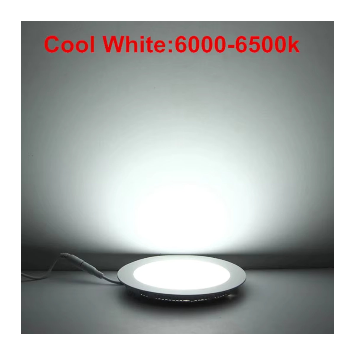 Minimalistisches Ultradünnes LED-Panel-Downlight als runde LED-Deckeneinbauleuchte, dimmbar, AC85–265 V - Bild 5