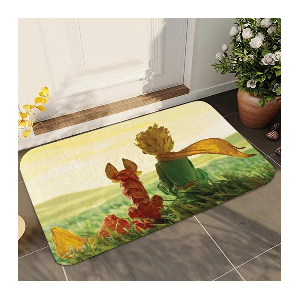 Miniso Badezimmermatte Der Kleine Prinz, rutschfest und saugfähig, B/B/H: 60 x 40 cm - Bild 1