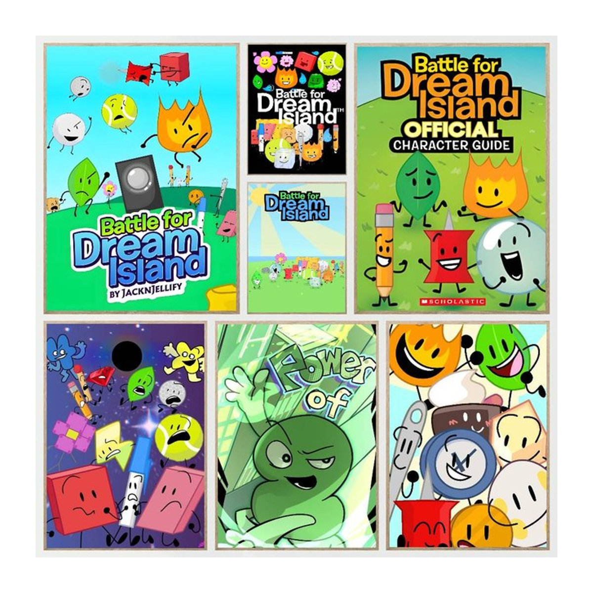 MINISO Battle For Dream Island Poster Sticker, wasserfester Wandaufkleber für Wohnzimmer und Schlafzimmer, mehrfarbig, rechteckig - Bild 1