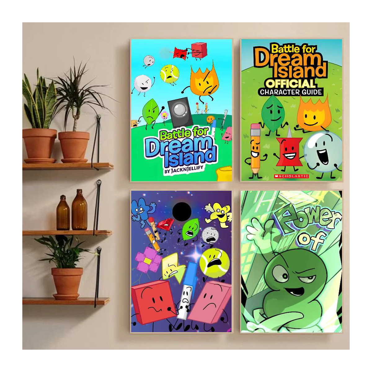 MINISO Battle For Dream Island Poster Sticker, wasserfester Wandaufkleber für Wohnzimmer und Schlafzimmer, mehrfarbig, rechteckig - Bild 3