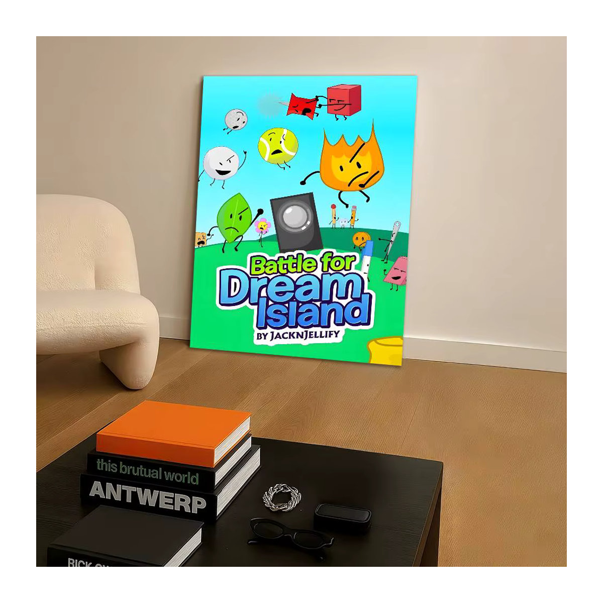 MINISO Battle For Dream Island Poster Sticker, wasserfester Wandaufkleber für Wohnzimmer und Schlafzimmer, mehrfarbig, rechteckig - Bild 4