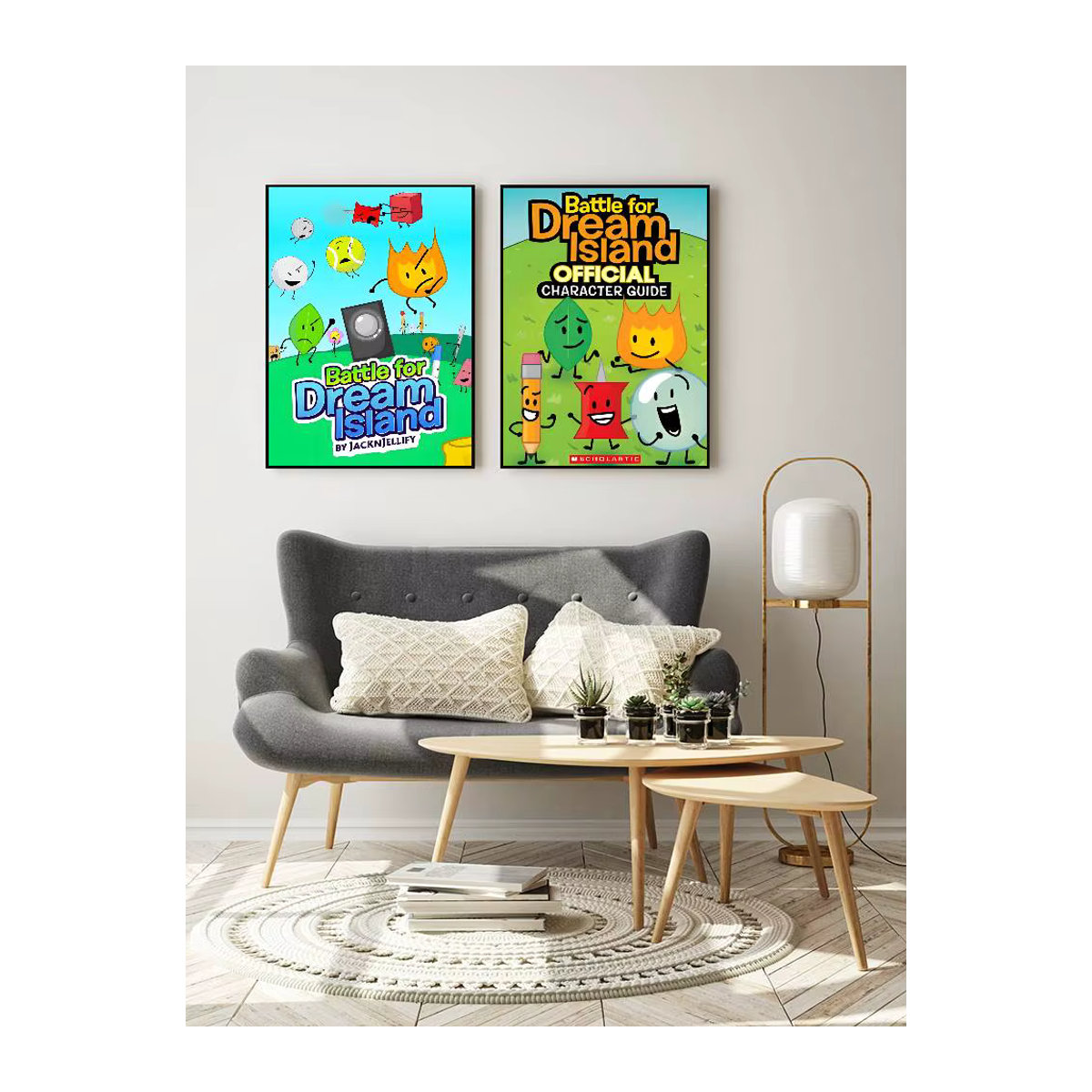 MINISO Battle For Dream Island Poster Sticker, wasserfester Wandaufkleber für Wohnzimmer und Schlafzimmer, mehrfarbig, rechteckig - Bild 6