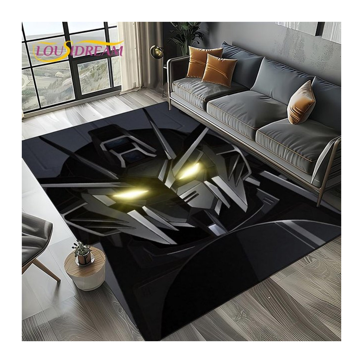 Miniso Gundam Roboter Teppich für Wohnzimmer und Kinderzimmer B/B: 40 x 60 cm - Bild 1