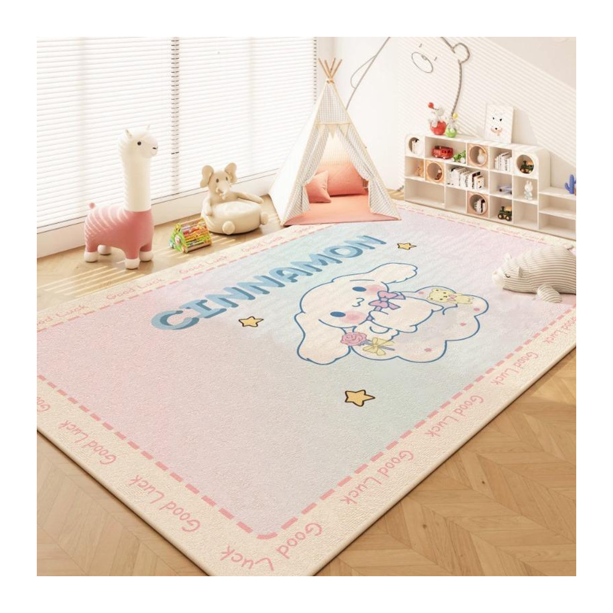 MINISO Hello Kitty Cartoon-Teppich rutschfest und waschbar, B/H: 60 x 40 cm - Bild 1