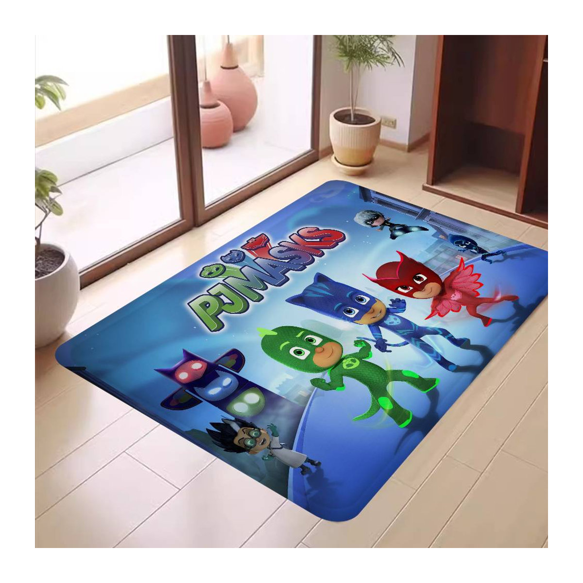 Miniso Rutschfeste Willkommensmatte mit Cartoon PJ Masks Motiv in Multicolor, B/T: 60 x 40 cm - Bild 2