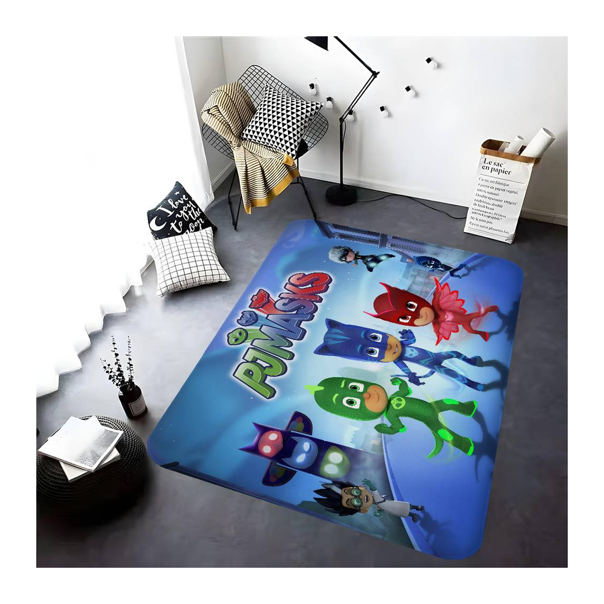 Miniso Rutschfeste Willkommensmatte mit Cartoon PJ Masks Motiv in Multicolor, B/T: 60 x 40 cm - Bild 4