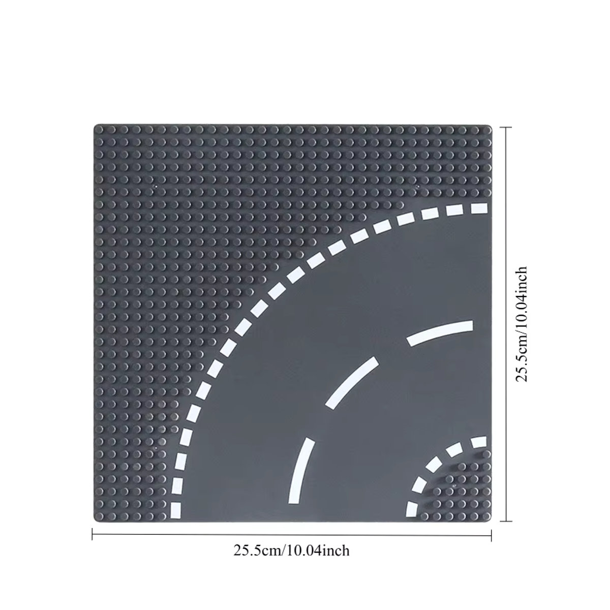 Mitty 4er-Set Bausteine Grundplatten für Stadtverkehr und Autobahn, mehrfarbig, Kunststoff, B/B: 25,5 x 25,5 cm - Bild 4