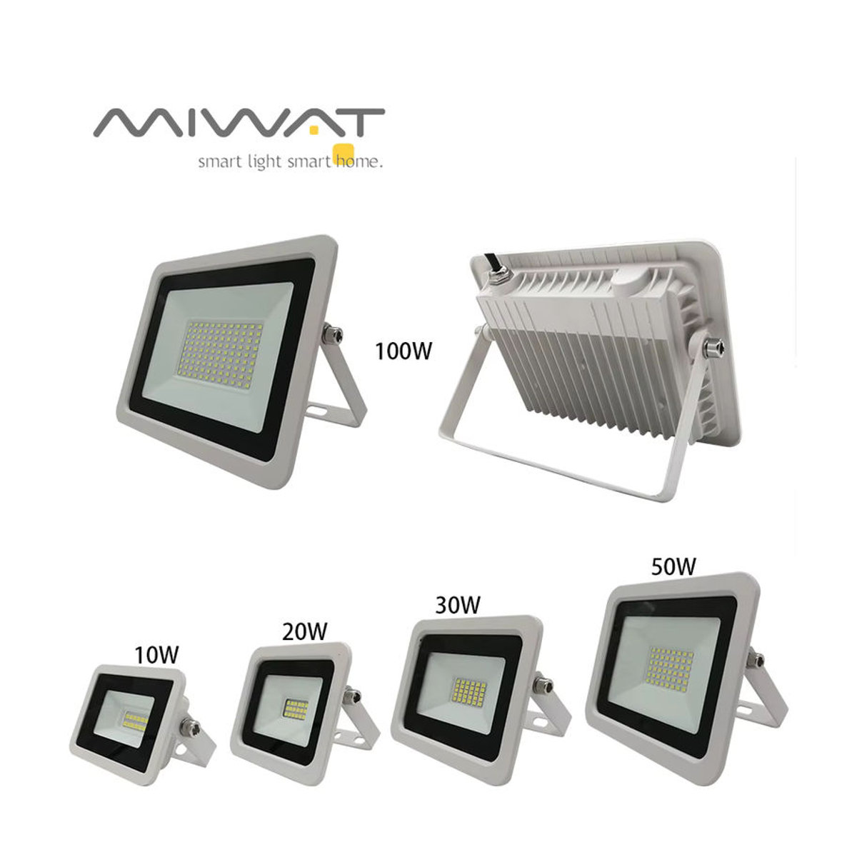 MIWAT LED Außenstrahler IP68 wasserdicht in Weiß oder Schwarz - Bild 2