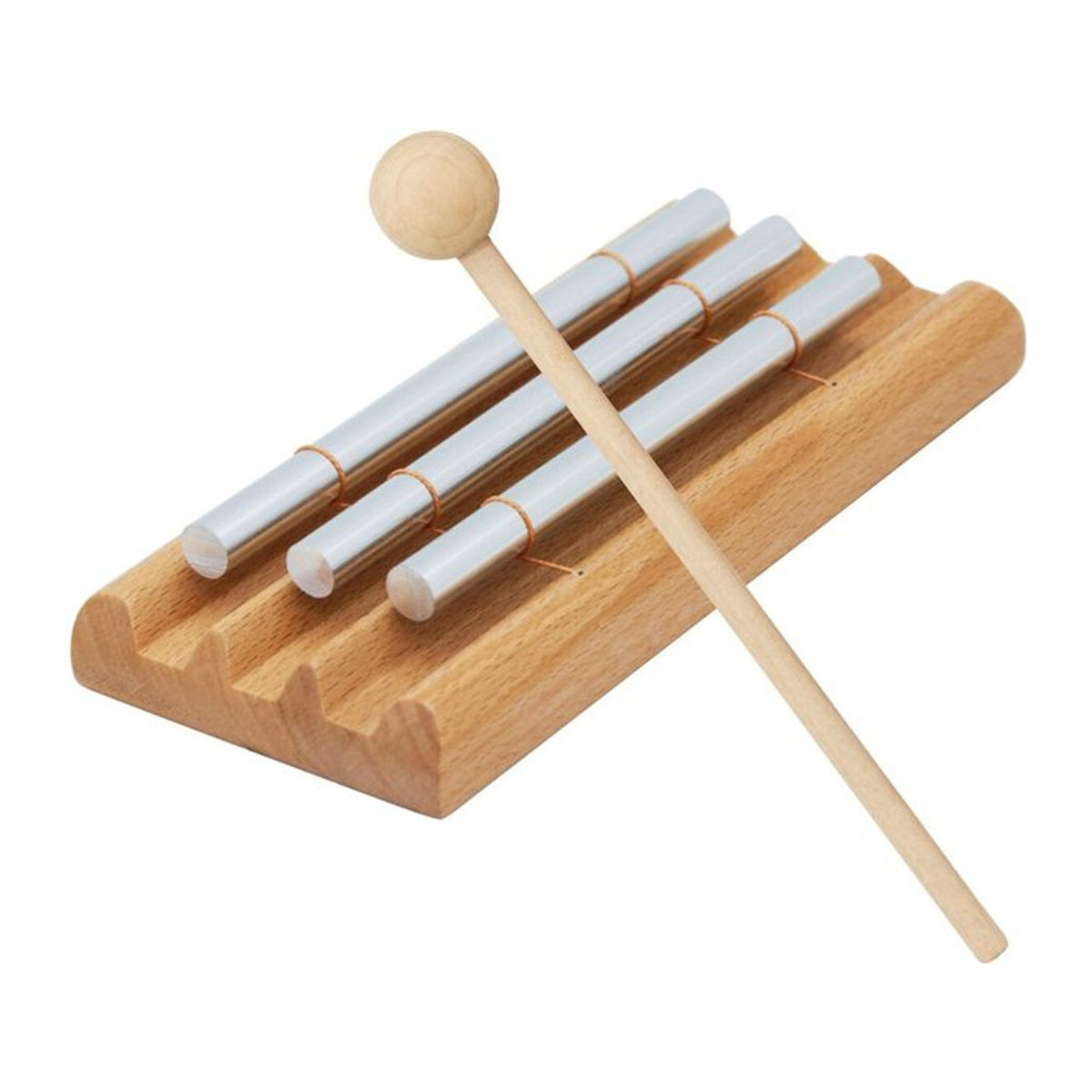 Miwayer Meditation Chimes 3Phoneme Musikalisch gestimmte Handglocken aus Metall und Holz in Mehrfarbig für Achtsamkeit und Meditation - Bild 1