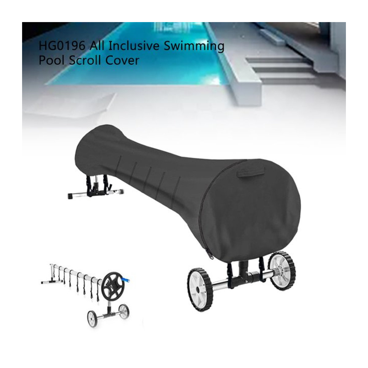 Mix&equipment Robuste Pool-Solarrollenabdeckung als vollständige Schutzhülle für deinen Außenpool - Bild 1