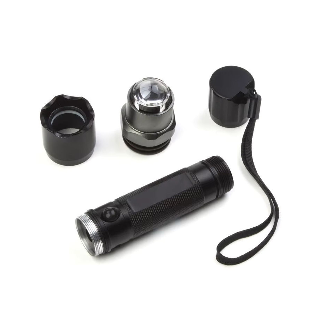 Mixxar Zk30 q5 t6 LED taktische Taschenlampe mit Zoom für Camping und Wandern, betrieben mit 18650 oder 3 AAA Batterien - Bild 2