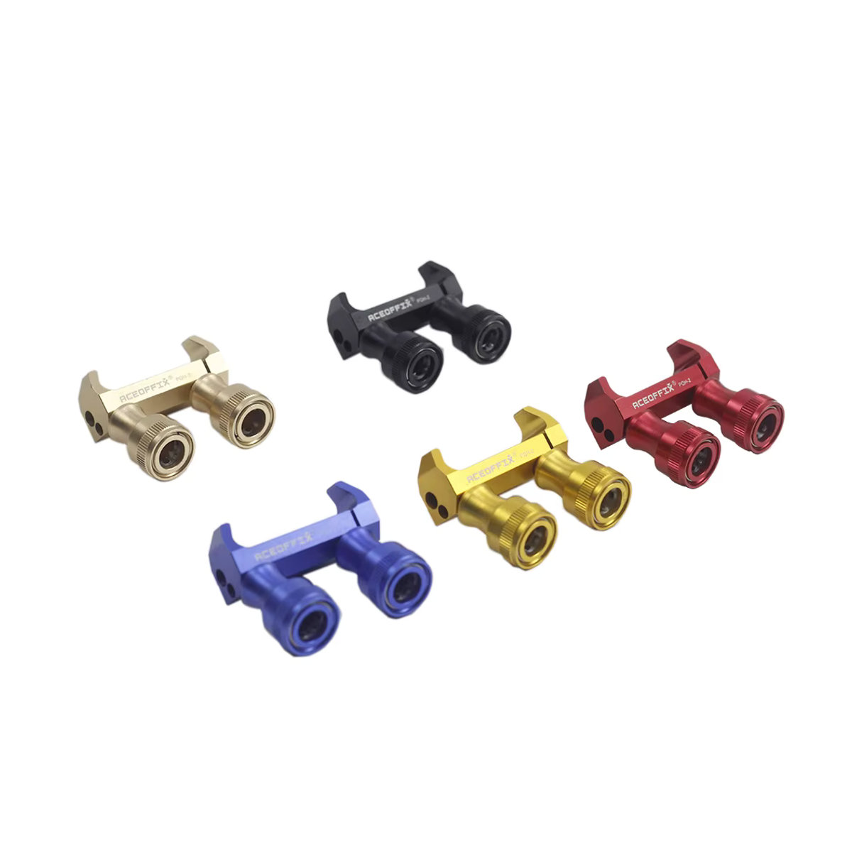 MKS Quick Release Fahrrad Pedal Halter Adapter für Brompton Faltrad in Rot und Schwarz - Bild 2
