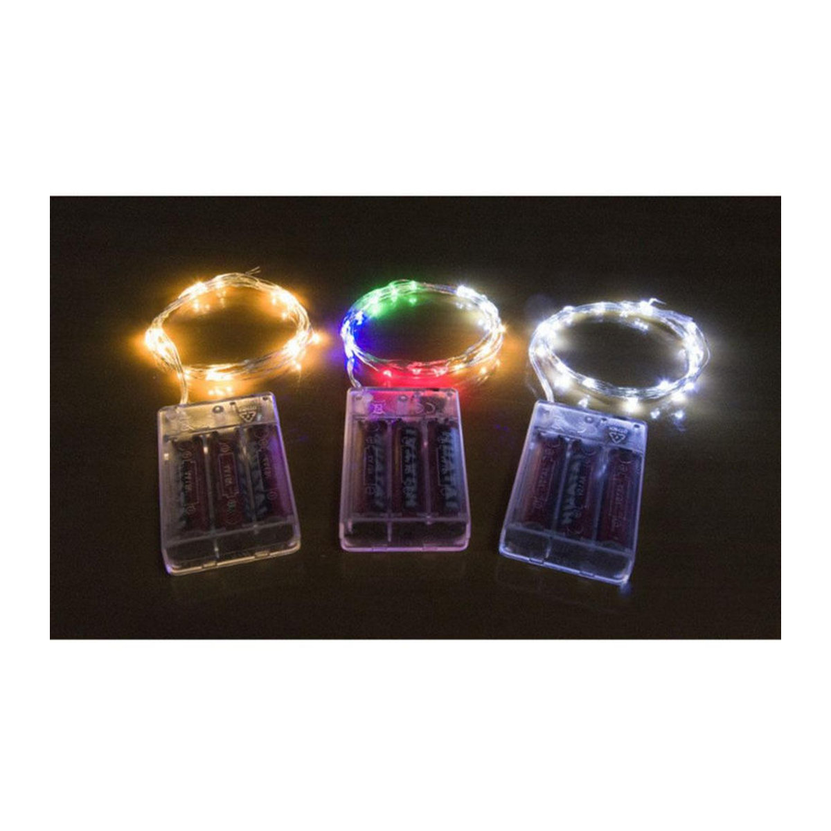 MnnWuu LED Lichterkette aus Kupferdraht in Warmweiß, wasserfeste Fairy Lights für Outdoor und Dekoration, Länge: 2 m - Bild 4