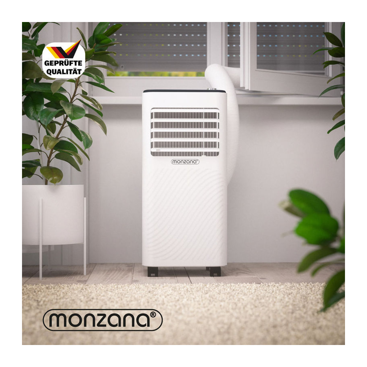 Mobile Klimaanlage MONZANA MZKA2000 Weiß mit Fernbedienung aus Kunststoff - Bild 3
