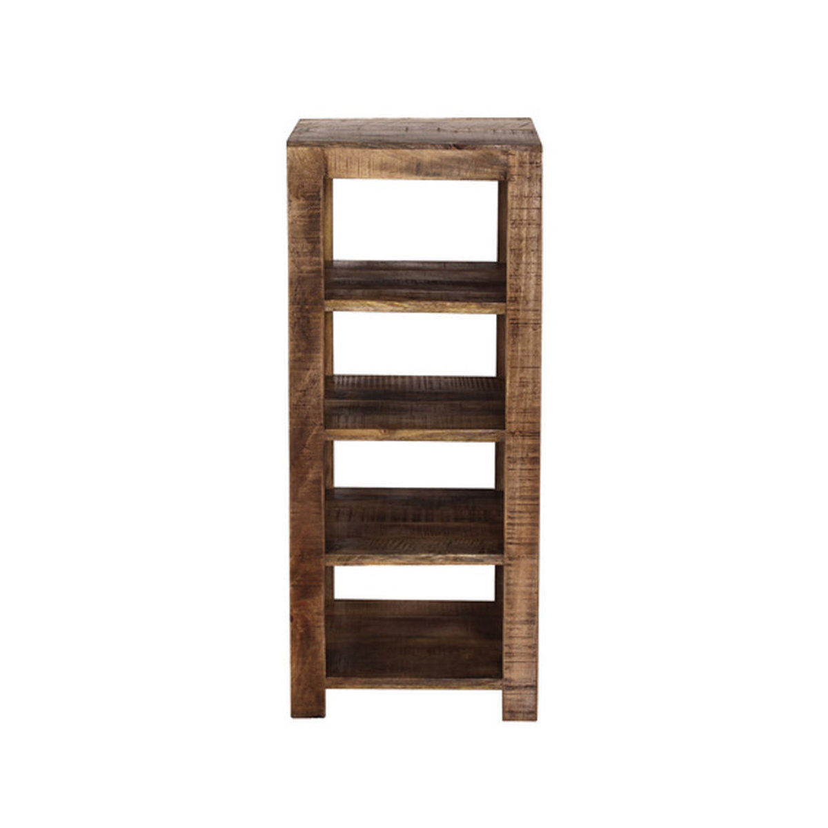 Möbilia Regal aus Holz in Natur und Beige mit 4 Fachböden im Industrial Design, freistehend - Bild 2