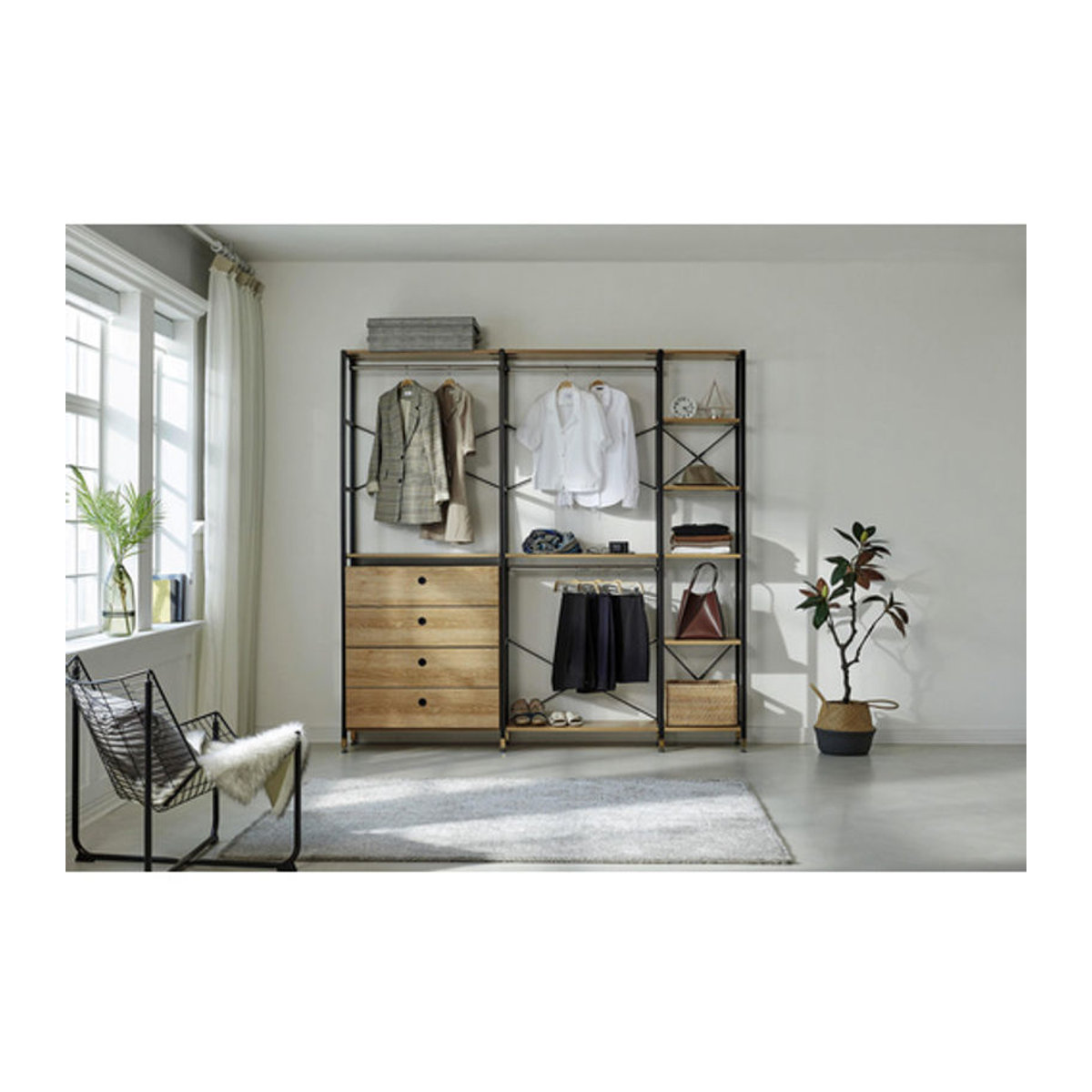 Möbilia Schubladenbox Industrial in Beige und Natur, B/H/L: 80 x 44 x 32 cm - Bild 2