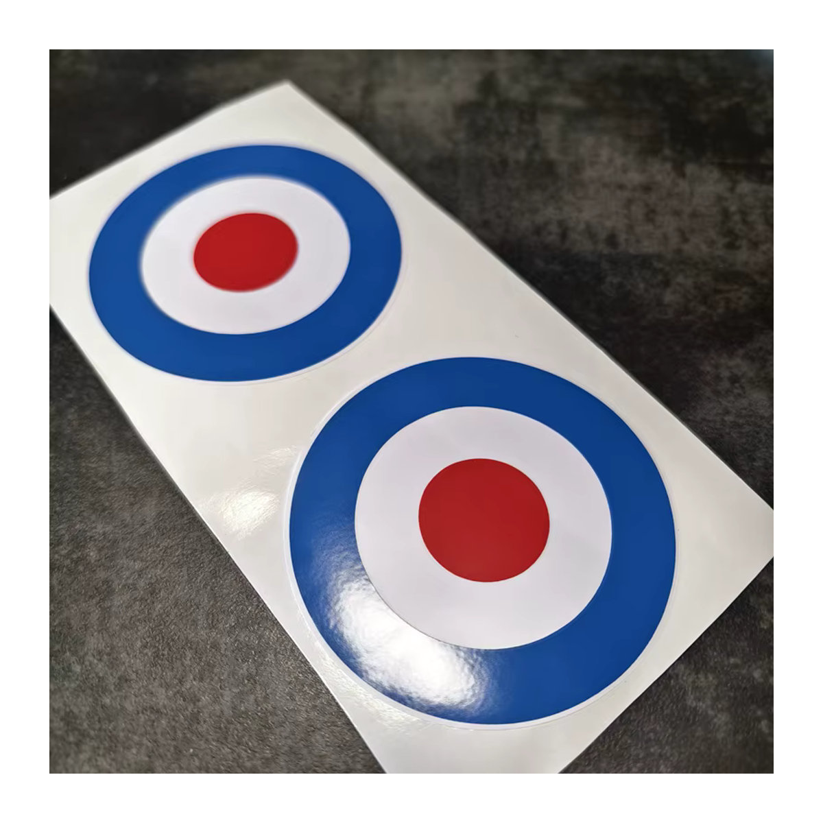 MOCOFAIRINGS RAF Roundel Mod Aufkleber aus Vinyl für Vespa und Lambretta, Durchmesser: 10 cm, mehrfarbig - Bild 2