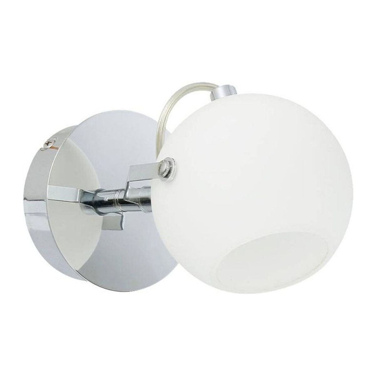 Modern LED Deckenspot Spot Light Ida in Weiß und Chrom aus Metall und Glas mit warmweißem Licht, B/H/T: 12 x 20 x 12 cm - Bild 1