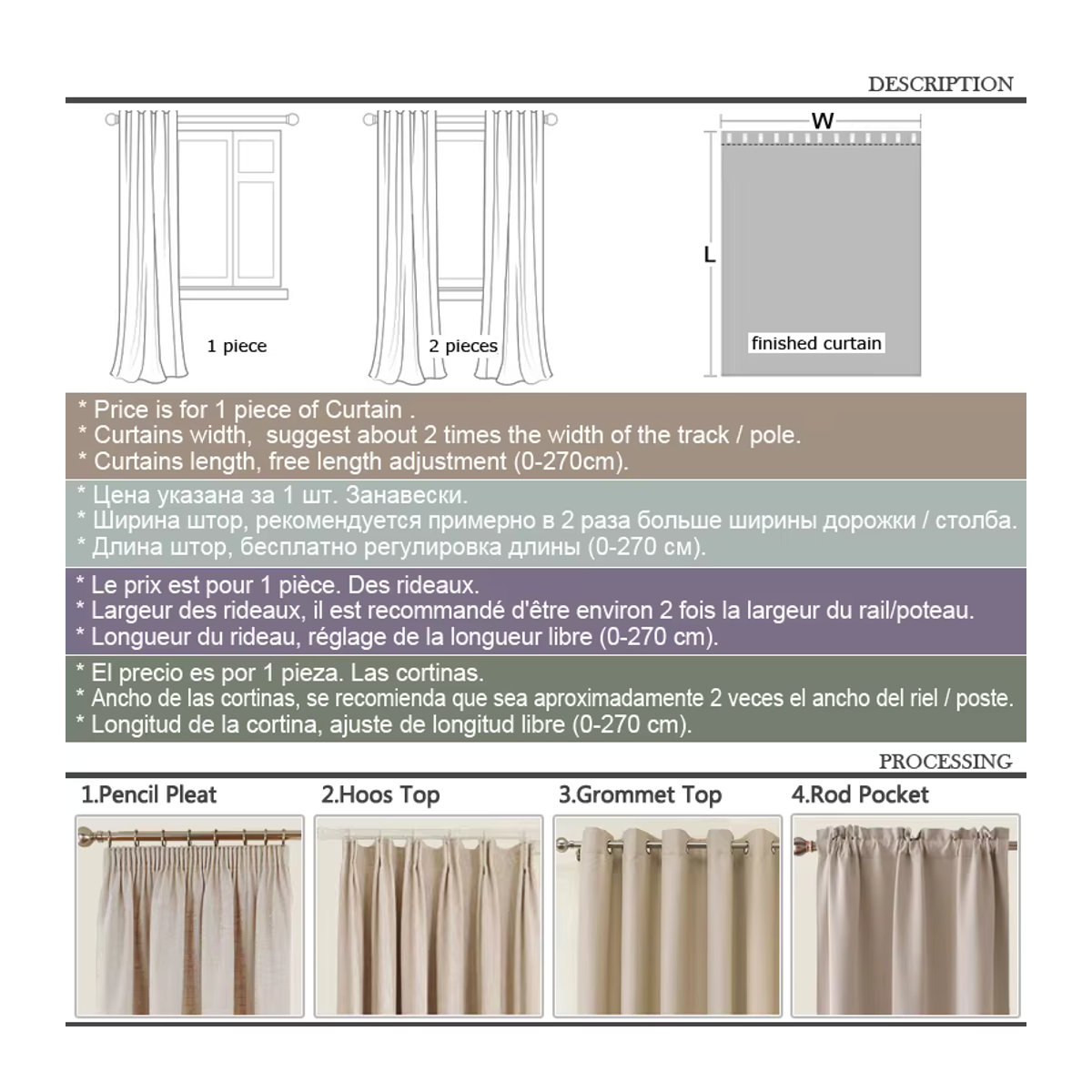 Moderne Chenille-Verdunkelungsvorhänge mit geometrischem Muster im japanischen Stil für Schlafzimmer und Wohnzimmer - Bild 6