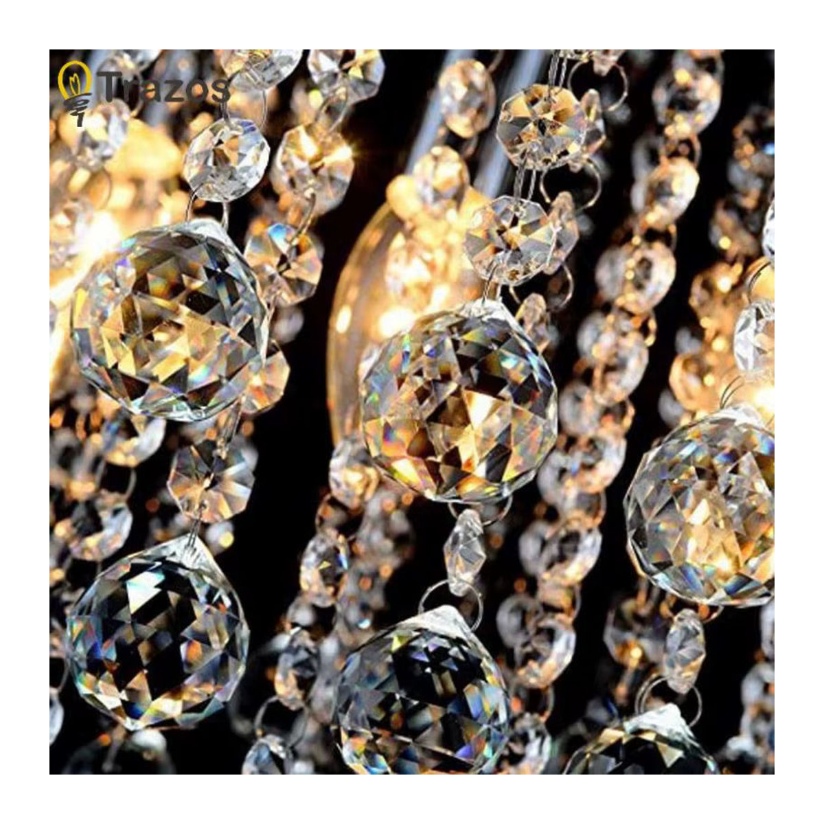 Moderne Deckenlampe aus Glas und Chrom von TRAZOS für Flur und Korridor - Bild 5