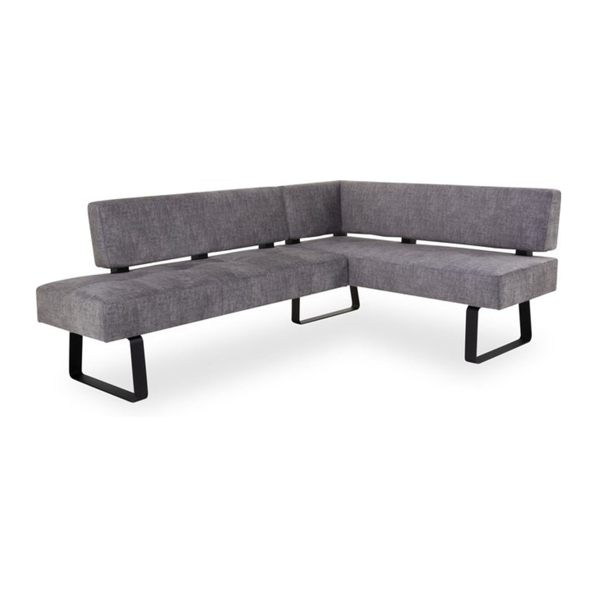 Moderne Eckbank Variano LUPO II aus Stoff in Schwarz, Grün oder Grau - Bild 1