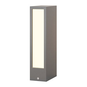 Moderne LED Außenleuchte HOF Wegeleuchte aus Aluminium in Anthrazit und Grau mit warmweißem Licht und IP65 Schutzart