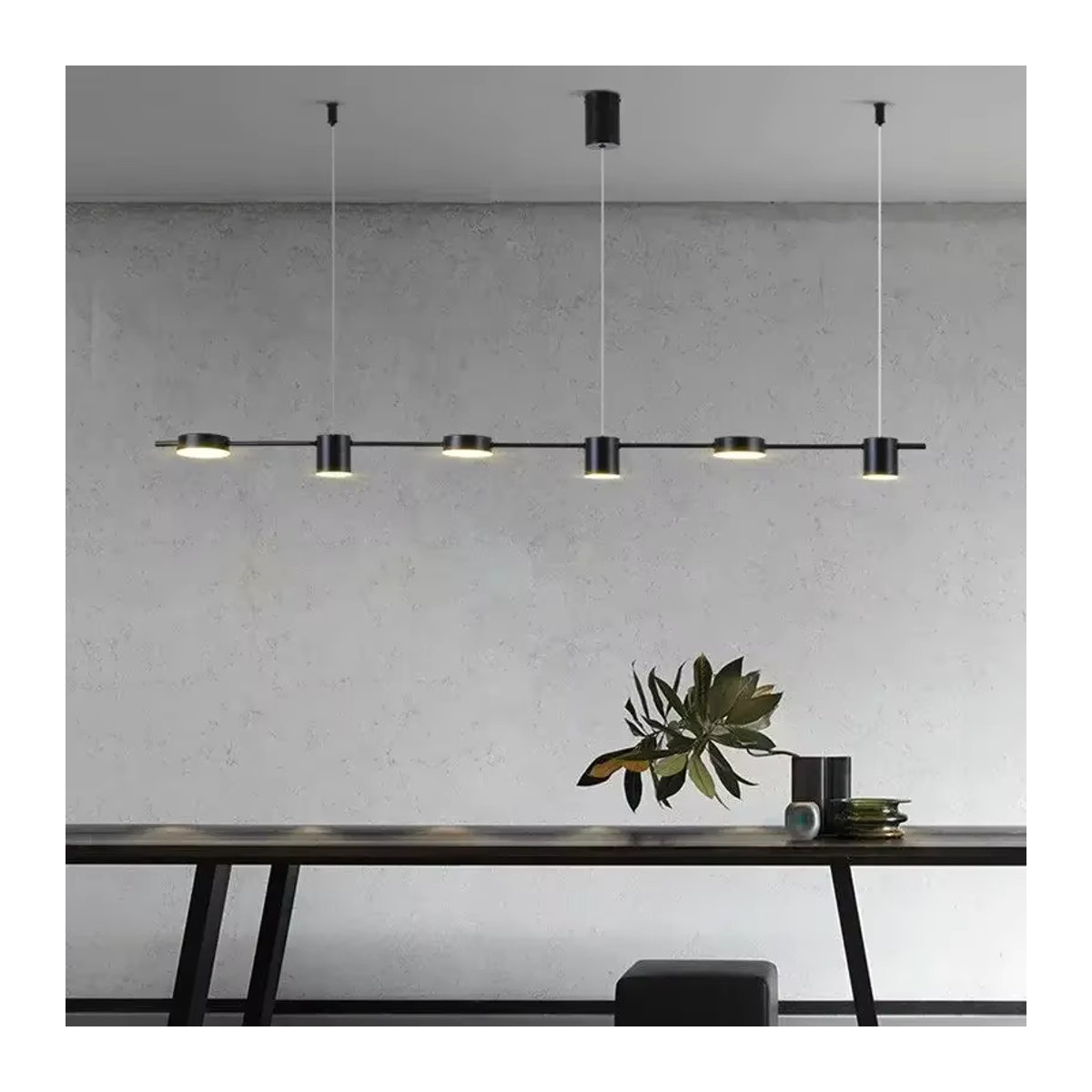 Moderne LED Deckenleuchte DAMIASMIL Kronleuchter in Schwarz für Wohnzimmer, Esszimmer und Küche - Bild 2