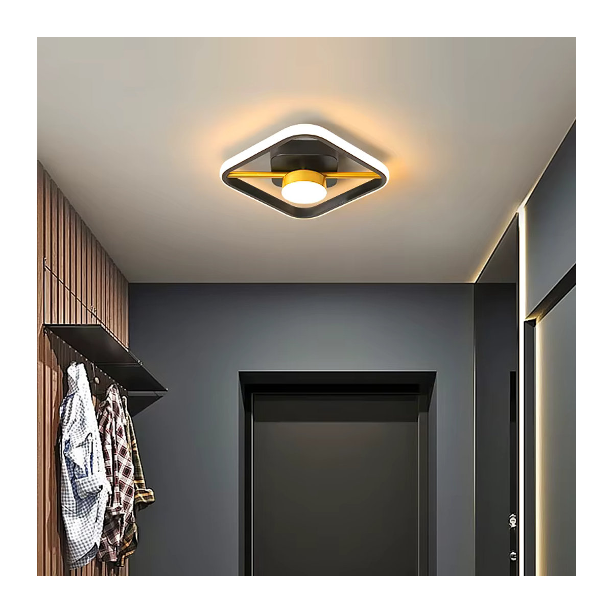Moderne LED-Deckenleuchte im nordischen Stil von TONDI für Flur, Korridor und Balkon - Bild 2