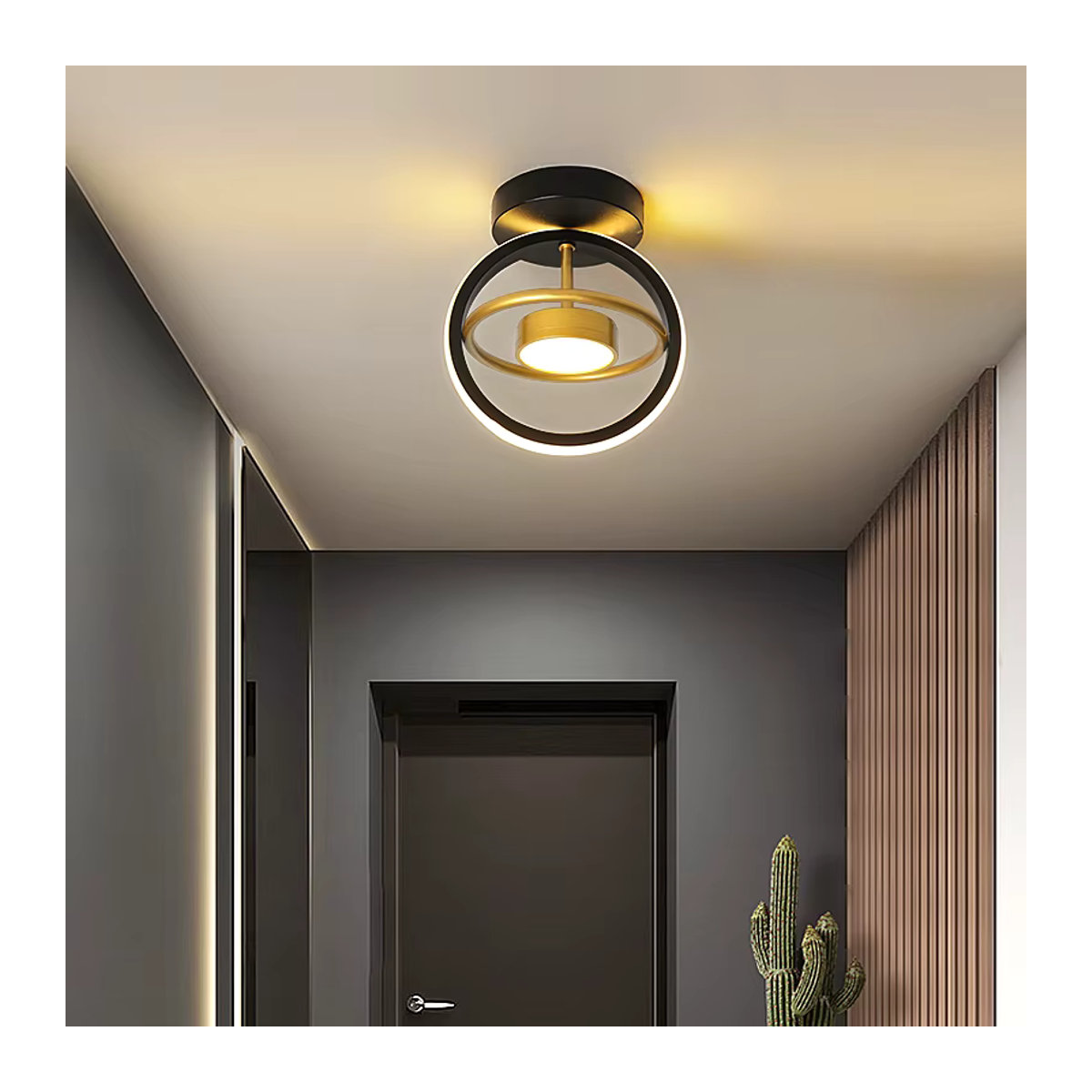 Moderne LED-Deckenleuchte im nordischen Stil von TONDI für Flur, Korridor und Balkon - Bild 3
