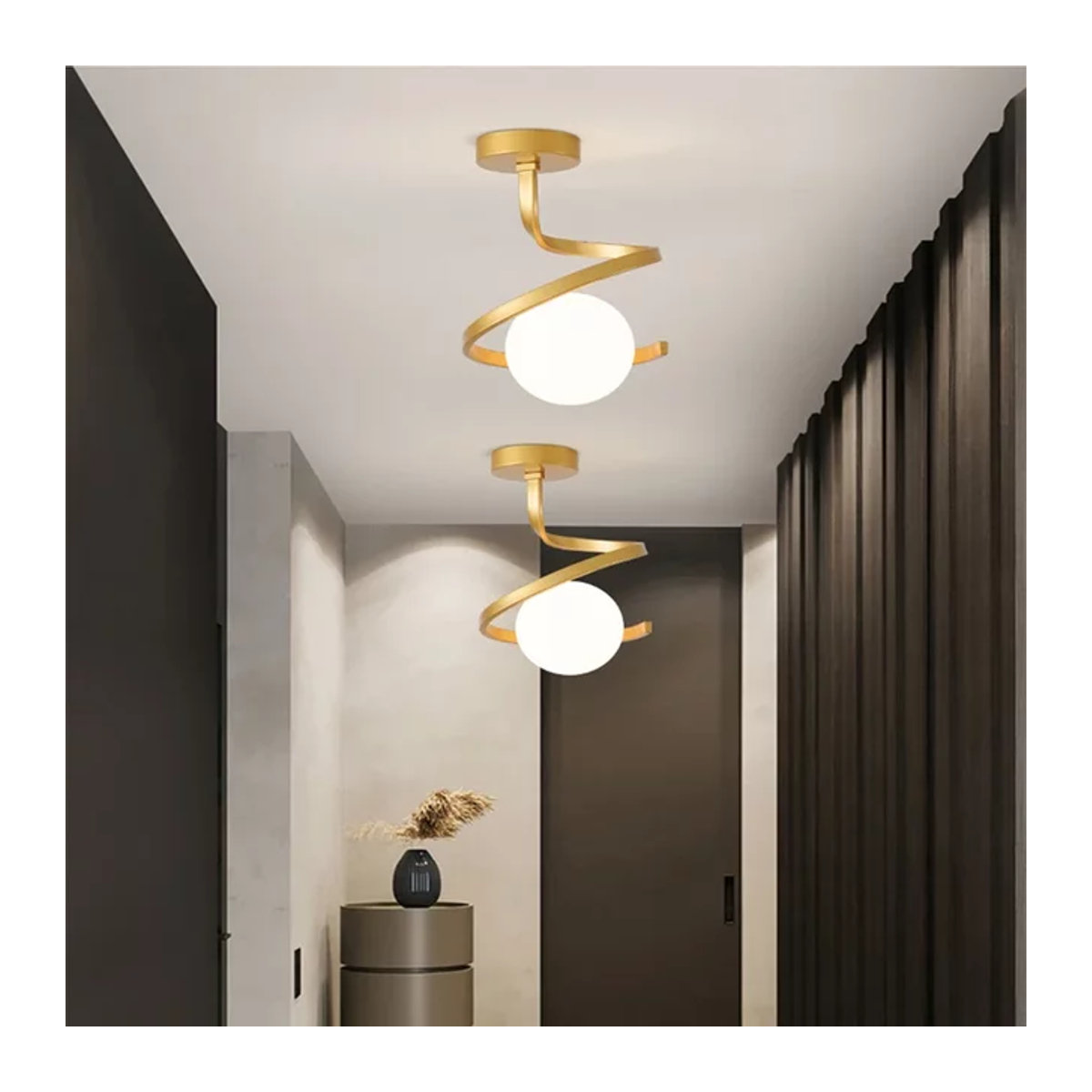 Moderne LED Deckenleuchte von lyfs in skandinavischem Design aus Metall für Wohnzimmer, Schlafzimmer und Arbeitszimmer - Bild 1