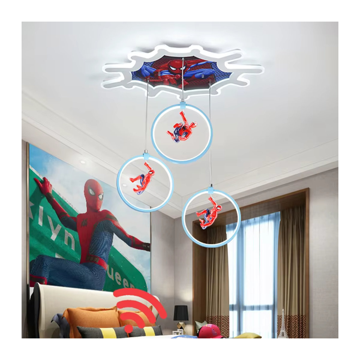 Moderne LED Kronleuchter von yushe in Weiß als Pendelleuchte für Wohnzimmer und Schlafzimmer - Bild 2