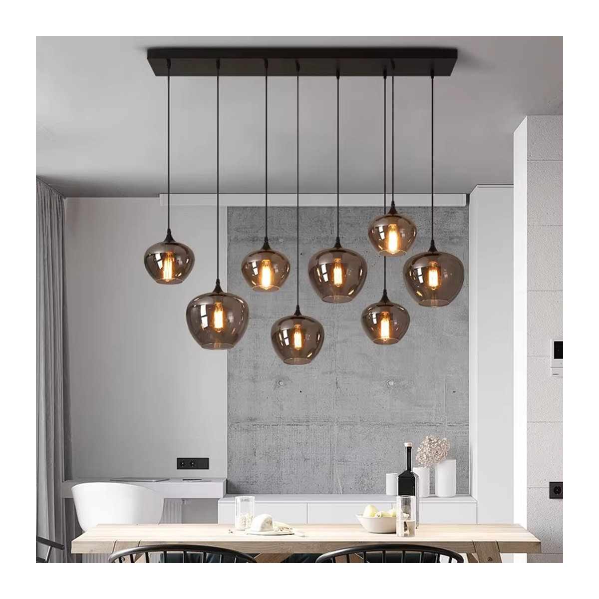 Moderne LED-Pendelleuchte aus Glas von yushe für Wohnzimmer und Schlafzimmer - Bild 3