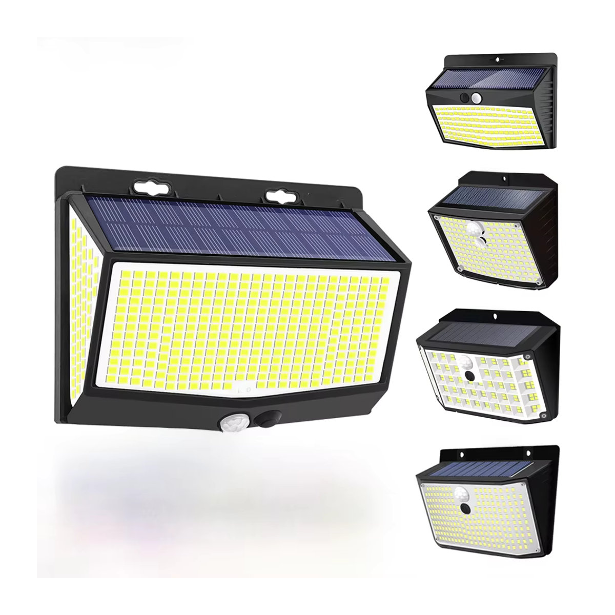 Moderne LED Solarleuchte für den Außenbereich in Schwarz mit 3 Modi und wasserdichter Wandleuchte für Garten, Zaun und Hof - Bild 6