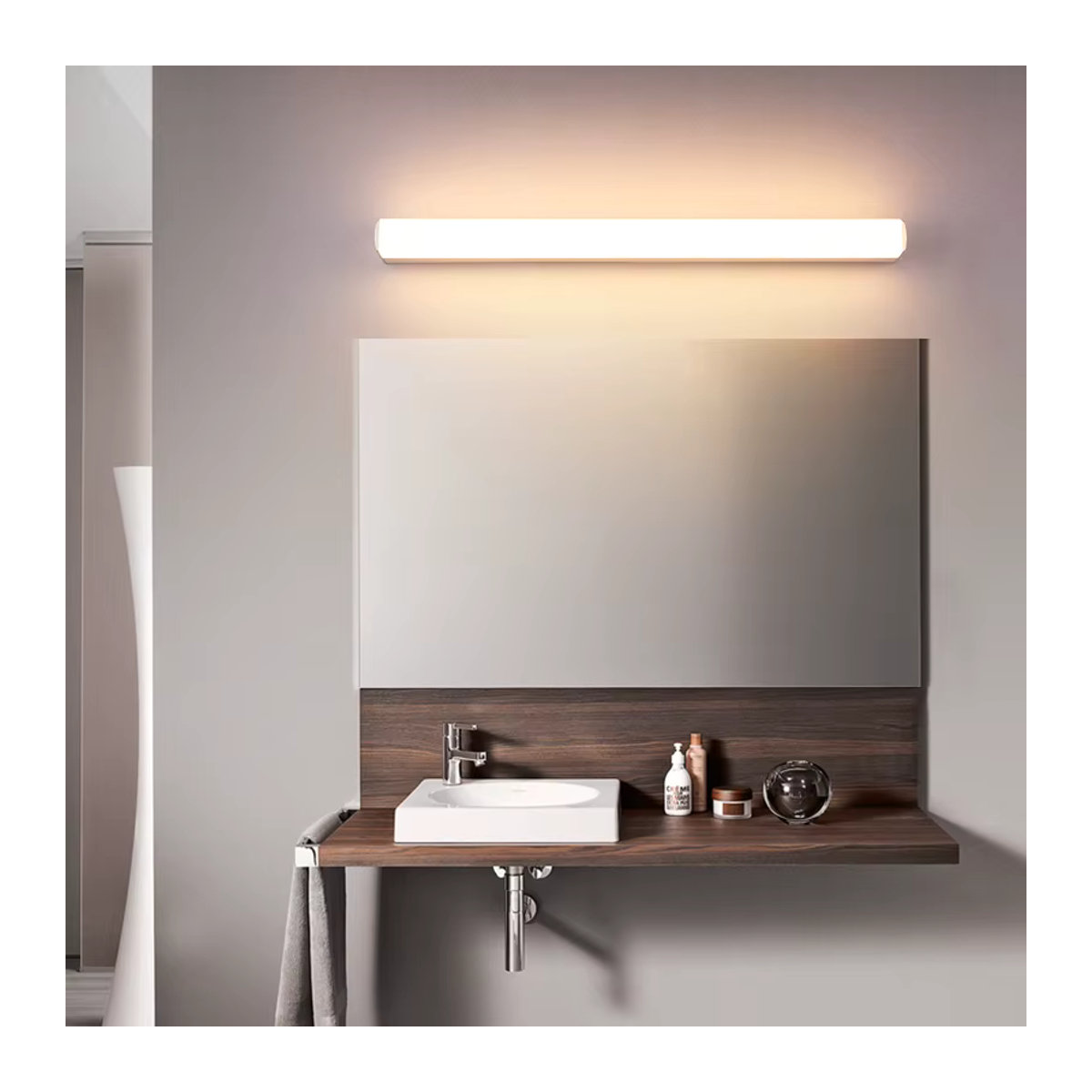 Moderne LED-Spiegelleuchte von BANMENG in Grau - Bild 2
