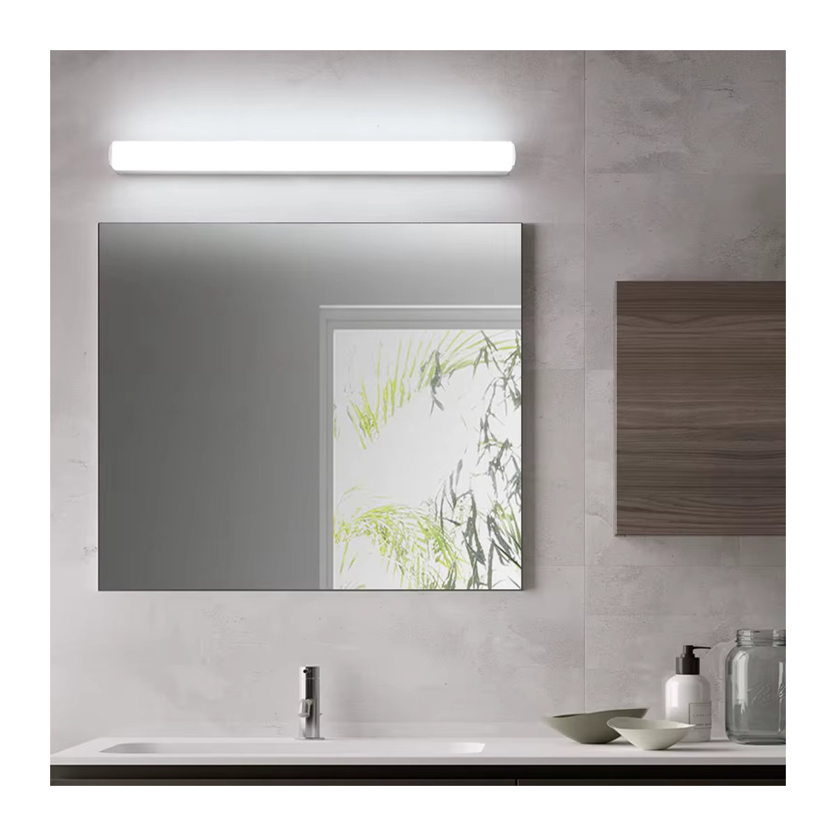 Moderne LED-Spiegelleuchte von BANMENG in Grau - Bild 3