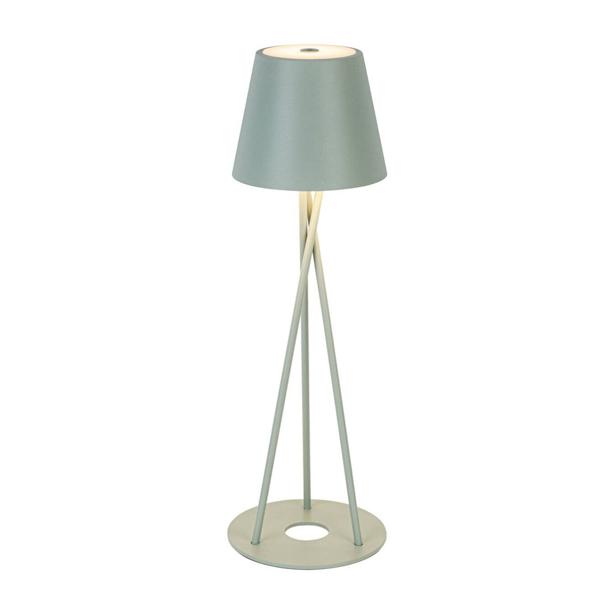 Moderne LED Tischleuchte NOLO in Grün mit warmweißem Licht, Höhe: 36 cm, Durchmesser: 11 cm - Bild 3
