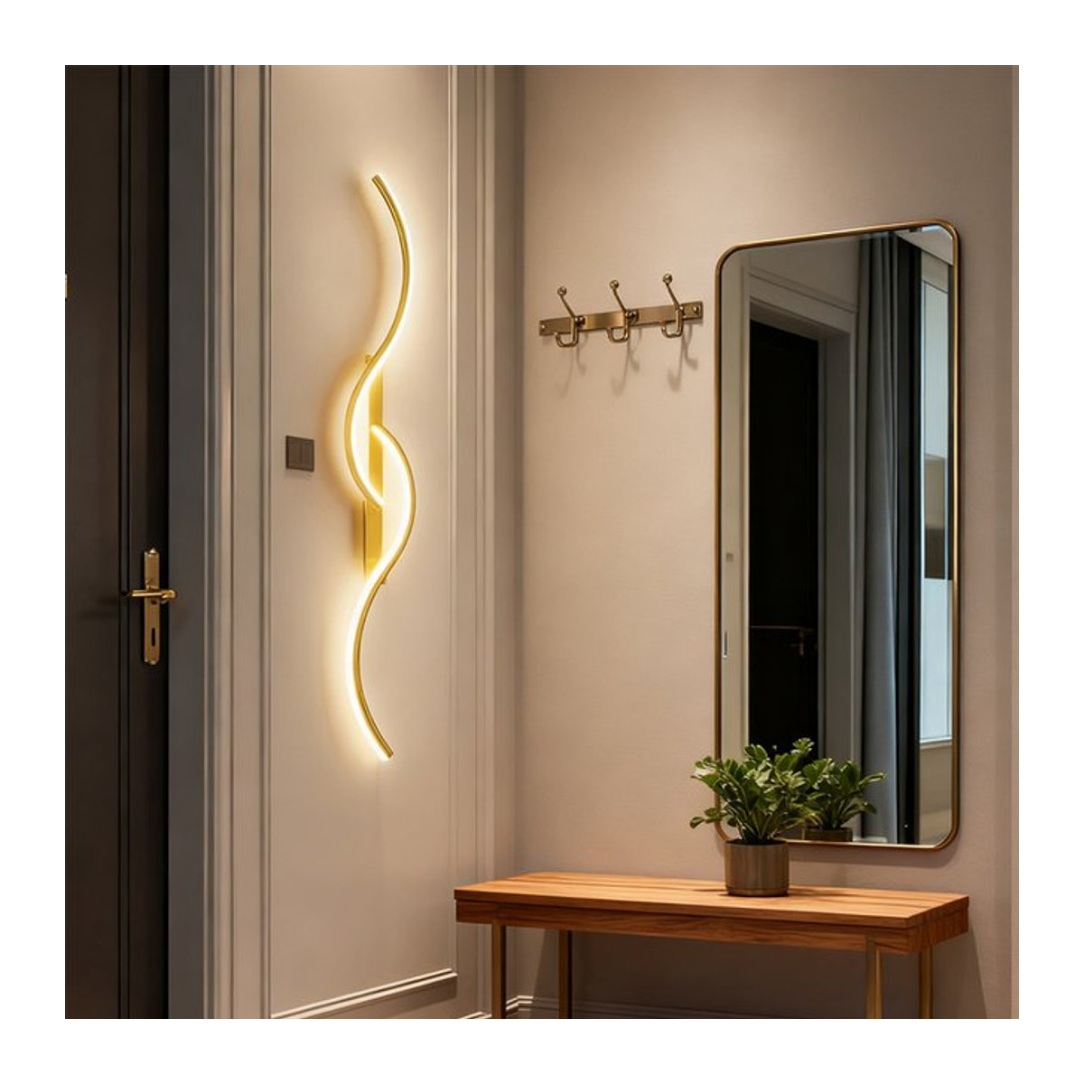 Moderne LED-Wandleuchte DAMIASMIL in Glanz für Wohnzimmer, Esszimmer und Schlafzimmer - Bild 1
