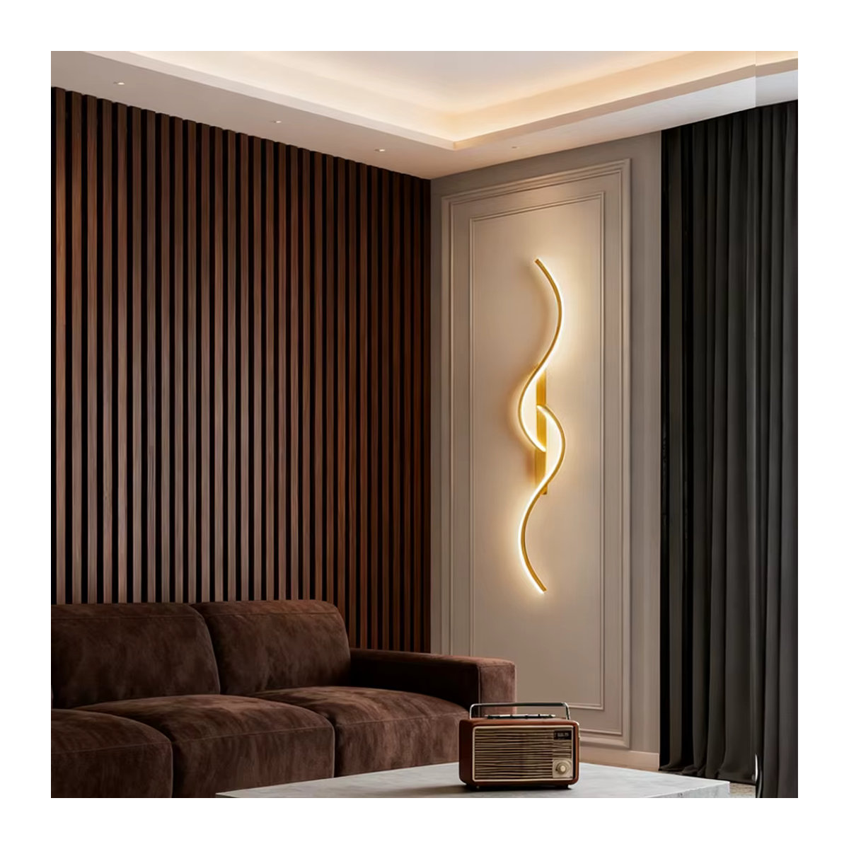 Moderne LED-Wandleuchte DAMIASMIL in Glanz für Wohnzimmer, Esszimmer und Schlafzimmer - Bild 4