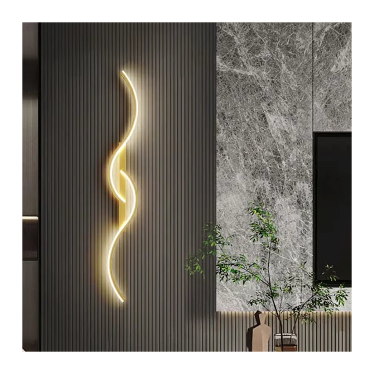 Moderne LED-Wandleuchte DAMIASMIL in Schwarz für Wohnzimmer, Esszimmer und Schlafzimmer - Bild 3