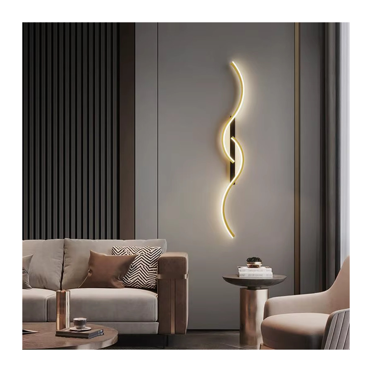Moderne LED-Wandleuchte DAMIASMIL in Schwarz für Wohnzimmer, Esszimmer und Schlafzimmer - Bild 5