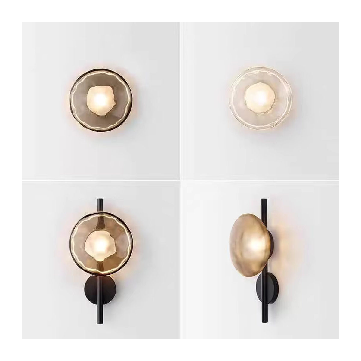Moderne minimalistische Glas-Wandleuchte von JIANKEXING im nordischen Design für Wohnzimmer, Schlafzimmer und Arbeitszimmer - Bild 2