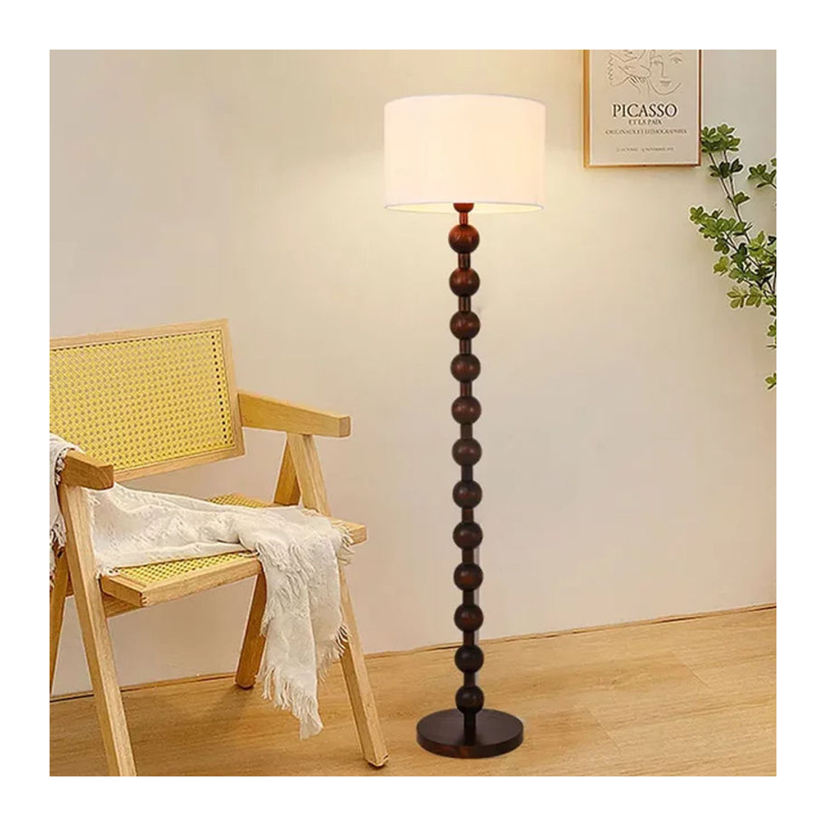 Moderne minimalistische LED Stehlampe aus Holz von JIANKEXING für Wohnzimmer, Schlafzimmer und Arbeitszimmer - Bild 1