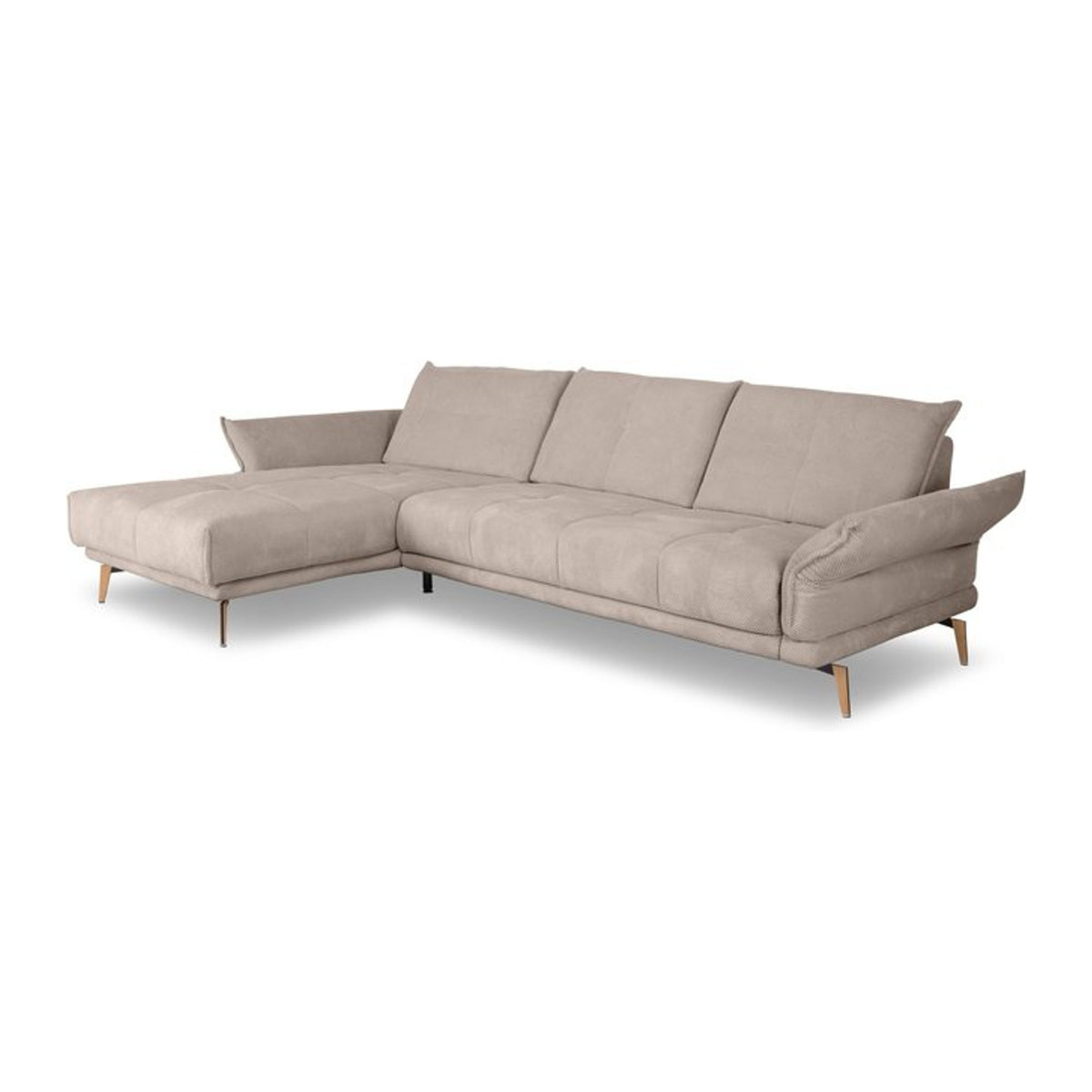 Moderne Polsterecke SANSIBAR ROBERTSFORS als Ecksofa aus Stoff in Schwarz und Beige, B/T/H: 281 x 281 x 150 cm - Bild 1