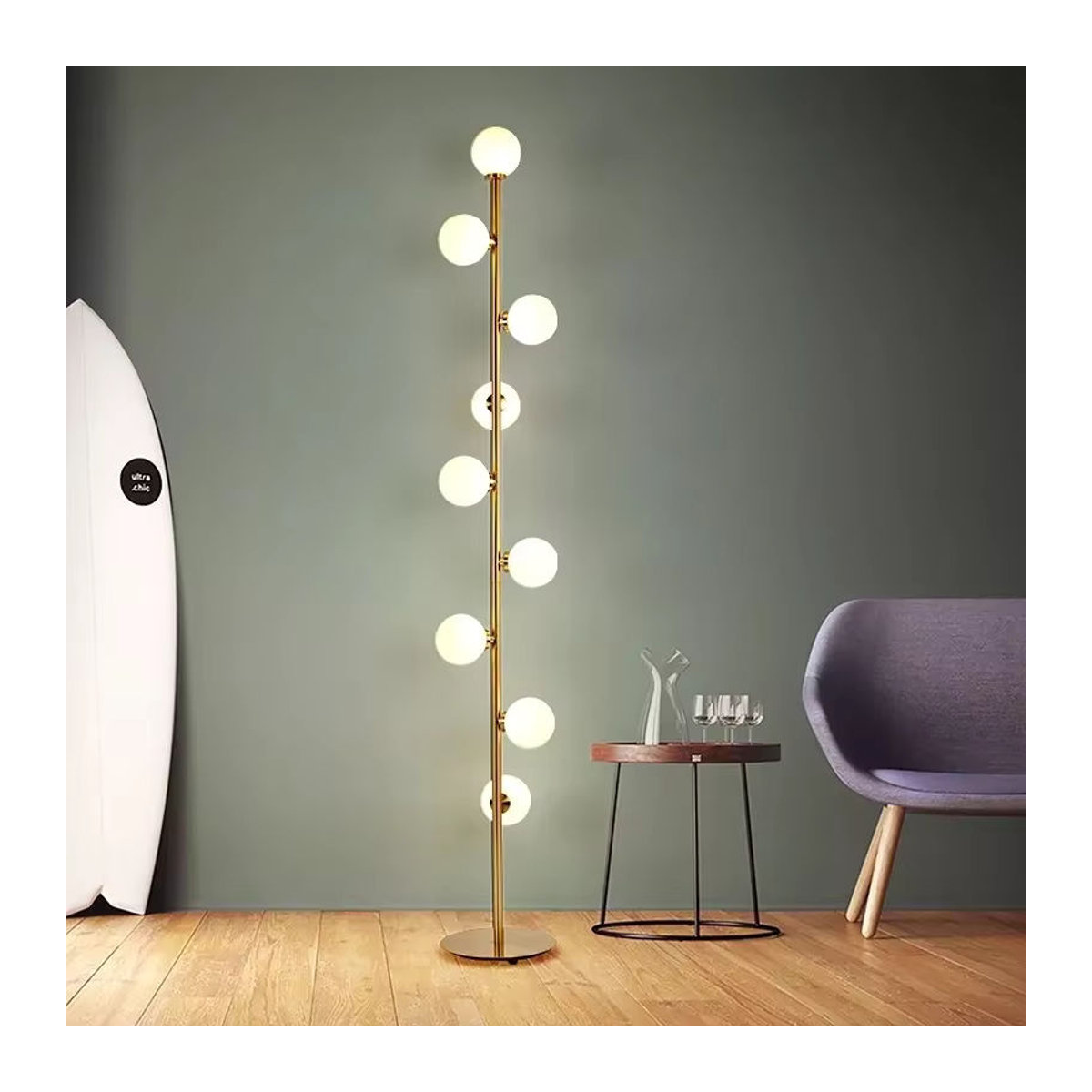 Moderne skandinavische LED Stehleuchte von ZYZAO für Wohnzimmer und Schlafzimmer - Bild 2