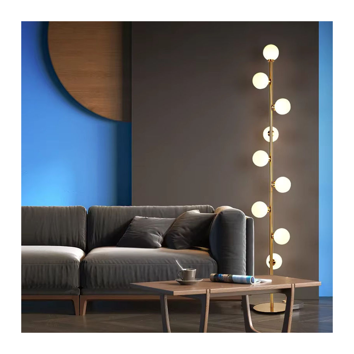 Moderne skandinavische LED Stehleuchte von ZYZAO für Wohnzimmer und Schlafzimmer - Bild 4