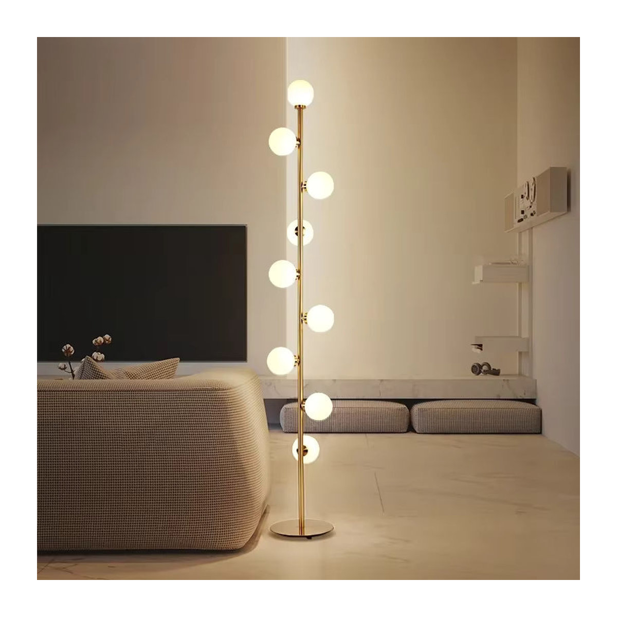 Moderne skandinavische LED Stehleuchte von ZYZAO für Wohnzimmer und Schlafzimmer - Bild 5