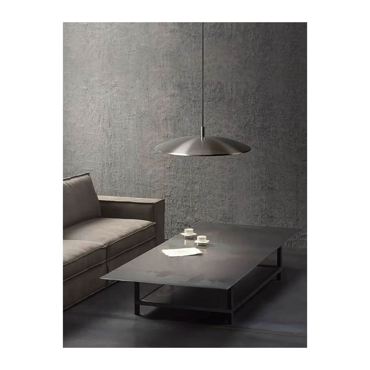 Moderne UFO Pendelleuchte von HomeLover in Alufarben aus Metall für Esszimmer, Bar oder Schlafzimmer - Bild 4