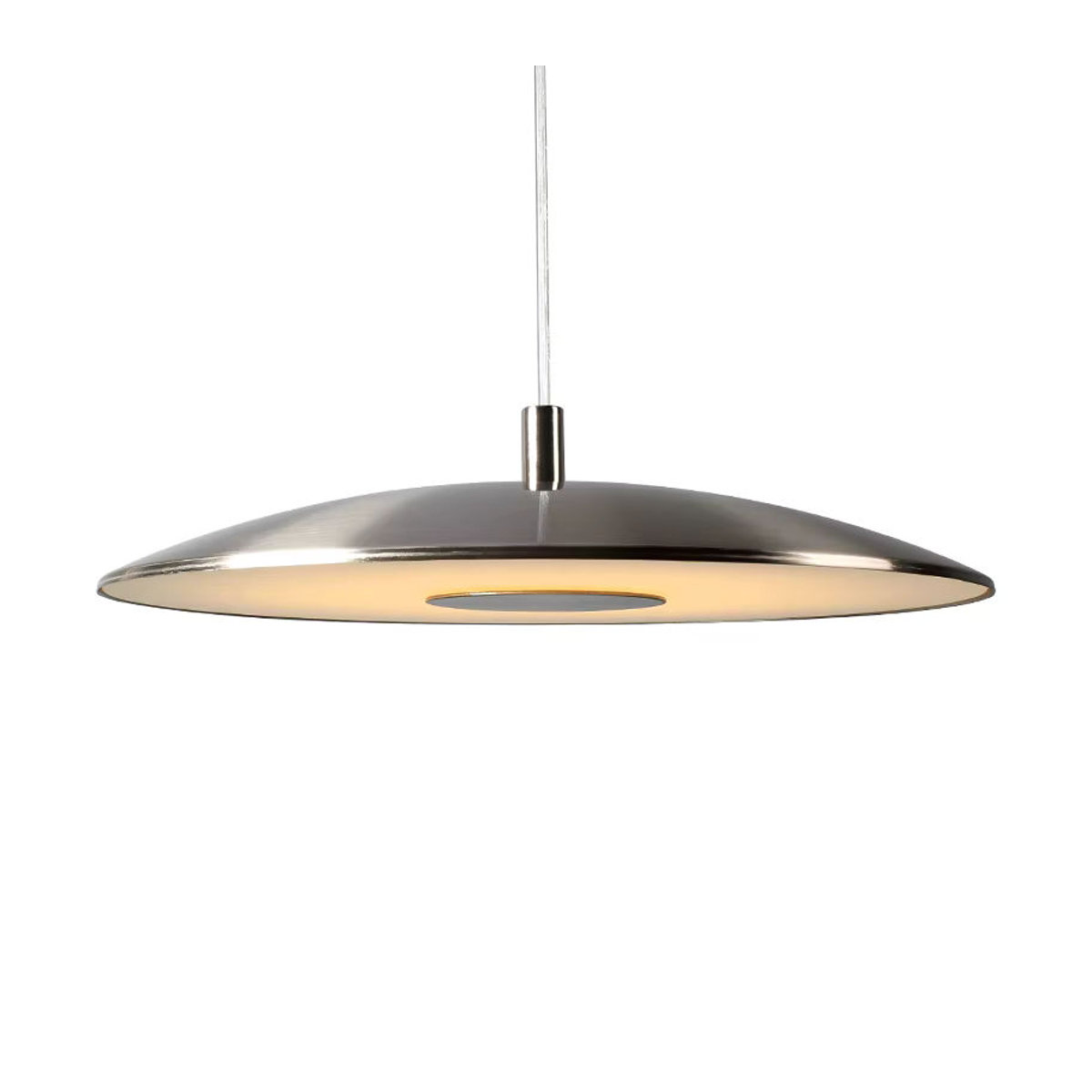 Moderne UFO Pendelleuchte von HomeLover in Alufarben aus Metall für Esszimmer, Bar oder Schlafzimmer - Bild 6