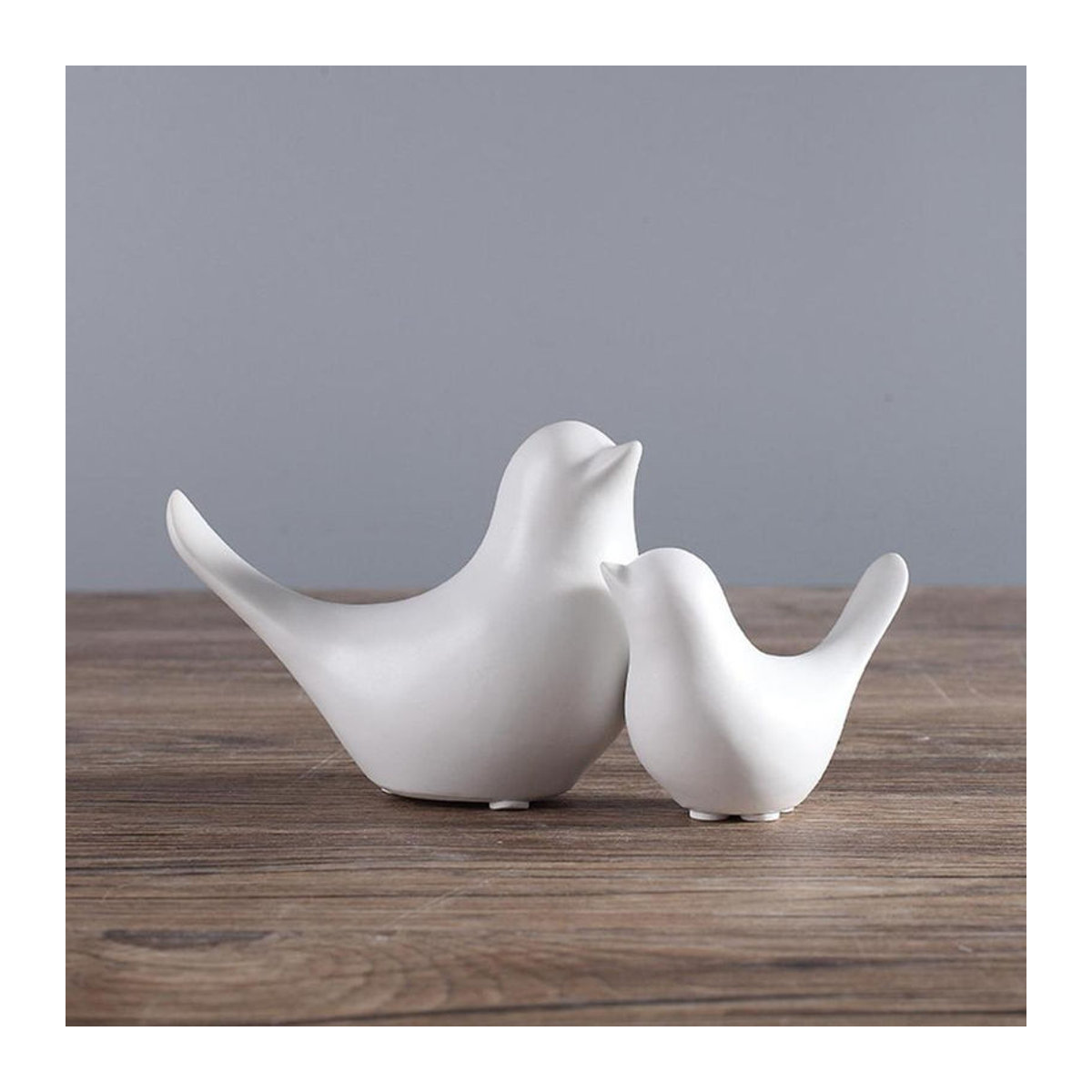 Moderne Vogel Skulptur aus Keramik von Changxingqiao in Schwarz und Weiß als dekorative Tierfigur - Bild 2